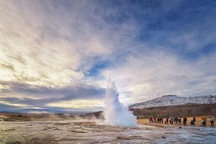 Iceland Photograph - Mini Geysir by Framing Places
