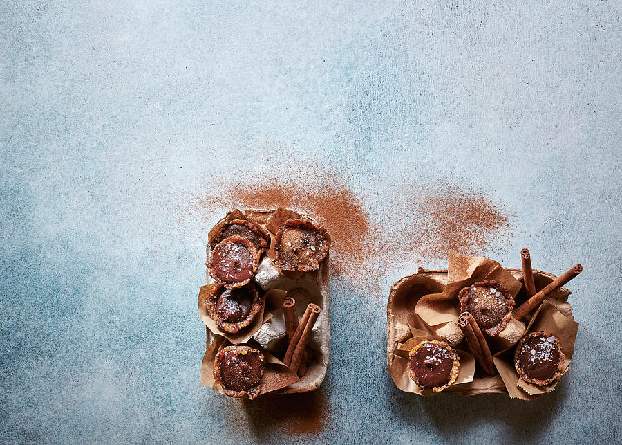 Mini Hazelnut And Chocolate Tarts Photograph by Great Stock!