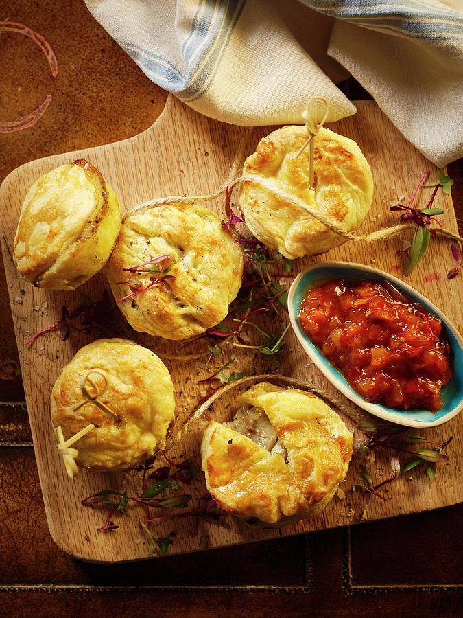 Mini Pepper Steak And Mushroom Pies Photograph by Great Stock!