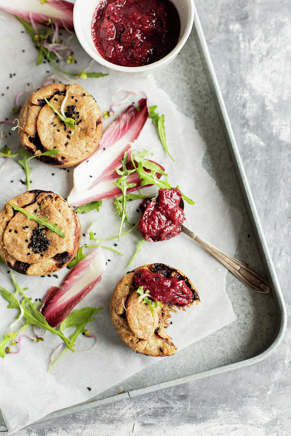 Mini Pies With Duck And Plum Chutney Photograph by Lilia Jankowska
