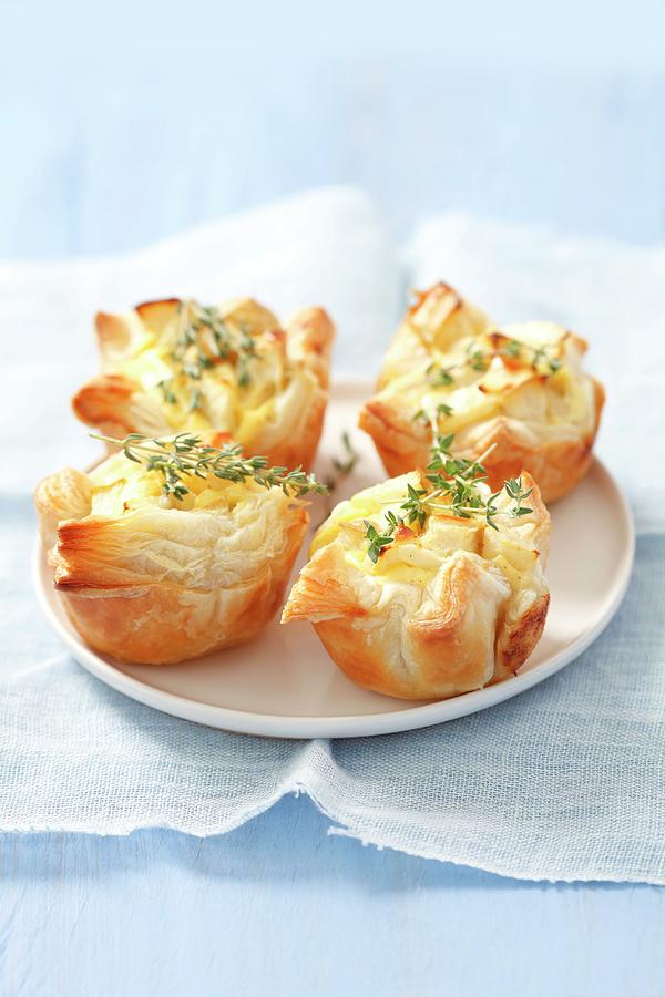 Mini Puff Pastry Pies With Pears And Thyme Photograph by Rua Castilho