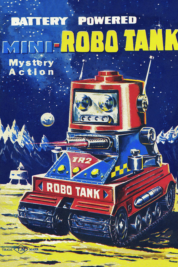 Mini-Robo Tank Painting by Unknown