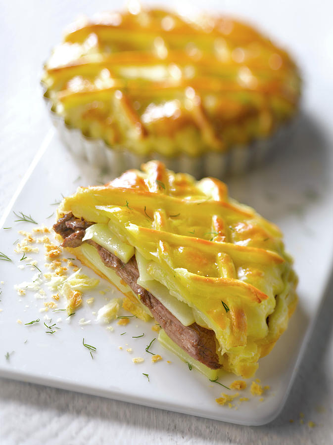 Mini Tourte Au Boeuf Individual Beef Pies Photograph By Studio Photocuisine Fine Art America