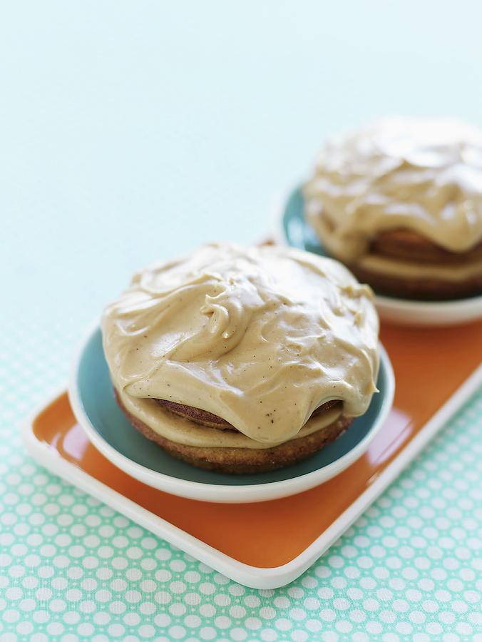 Mini Walnut Cakes With Espresso Cream Photograph by Grablewski, Alexandra
