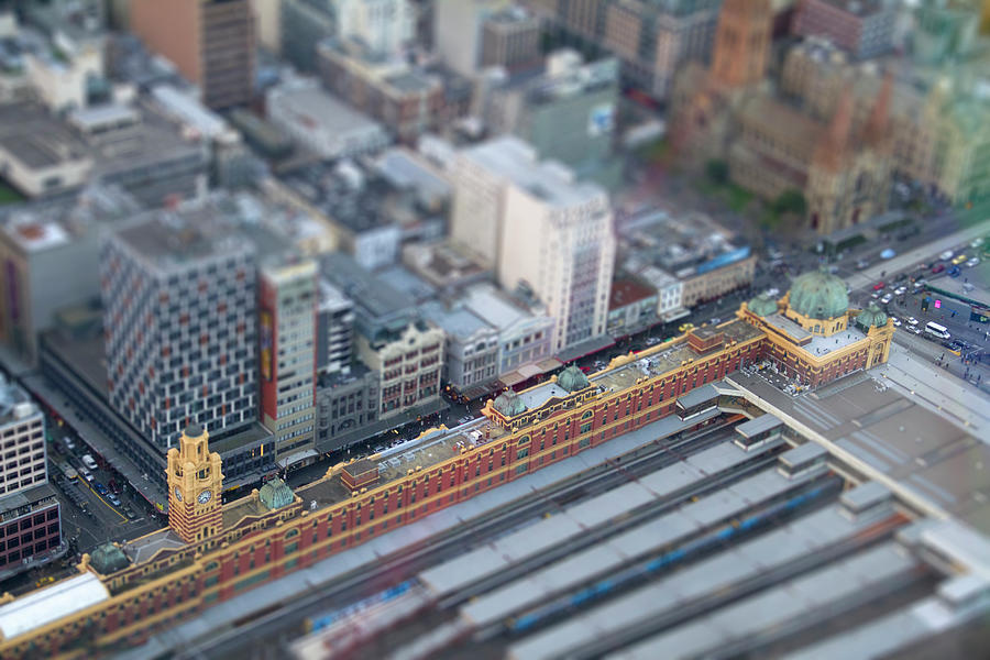 Miniature Flinders Street Station Photograph by Ben Ivory