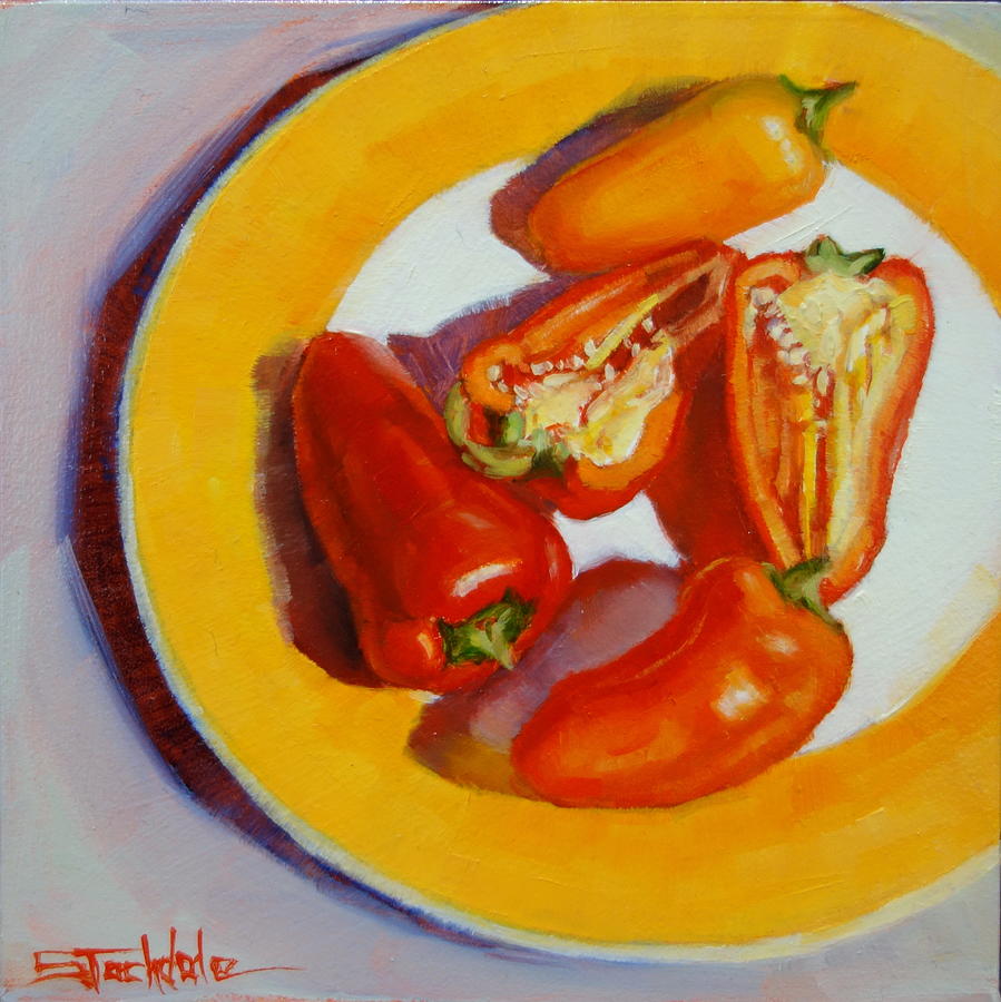 Miniature Peppers by Margaret Stockdale Miniature Peppers by Margaret Stockdale