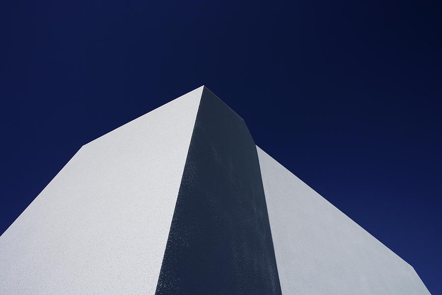 Minimal Architecture,blue Sky Background Photograph by Sot