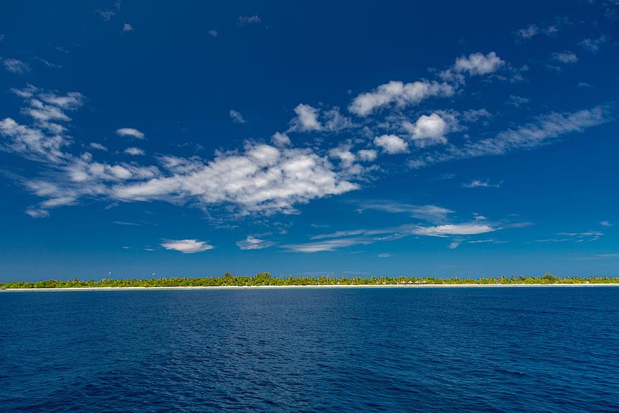 Summer Photograph - Minimal Tropical Island View, Horizon by Levente Bodo