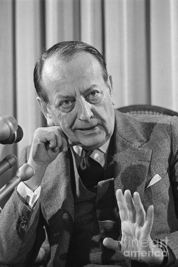 Minister Andre Malraux In A Press Confer Photograph by Bettmann