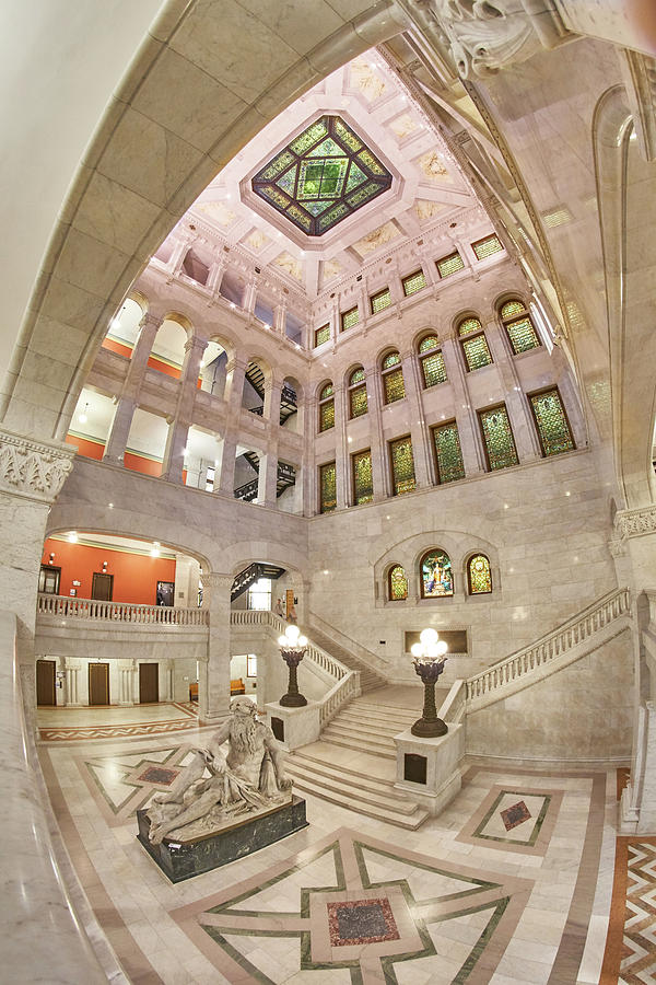 Minneapolis City Hall Rotunda Photograph by Jim Hughes