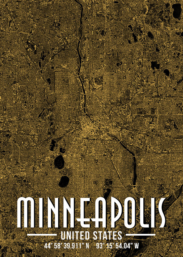 Minneapolis City Poster Digital Art By Carlos V - Fine Art America