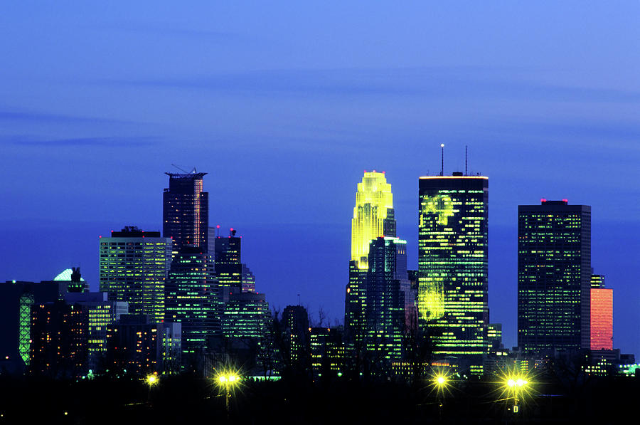 Minneapolis, Minnesota Skyline Photograph by Lawrencesawyer
