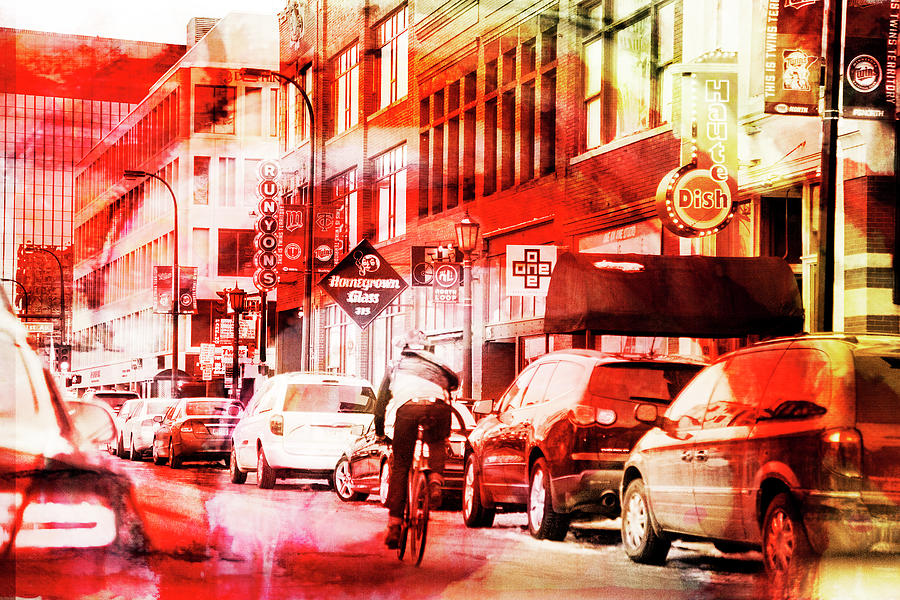 Minneapolis Street Photo Digital Art by Susan Stone - Pixels