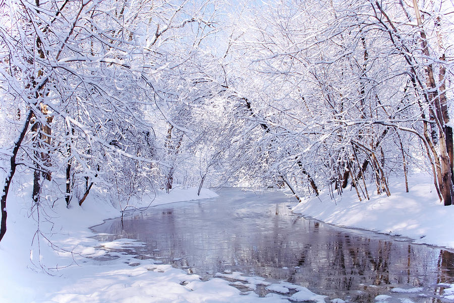 Minnehaha Creek in Winter v2 Photograph by Hermes Fine Art