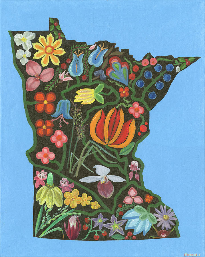 Flower Painting - Minnesota Floral by Heather Friedli