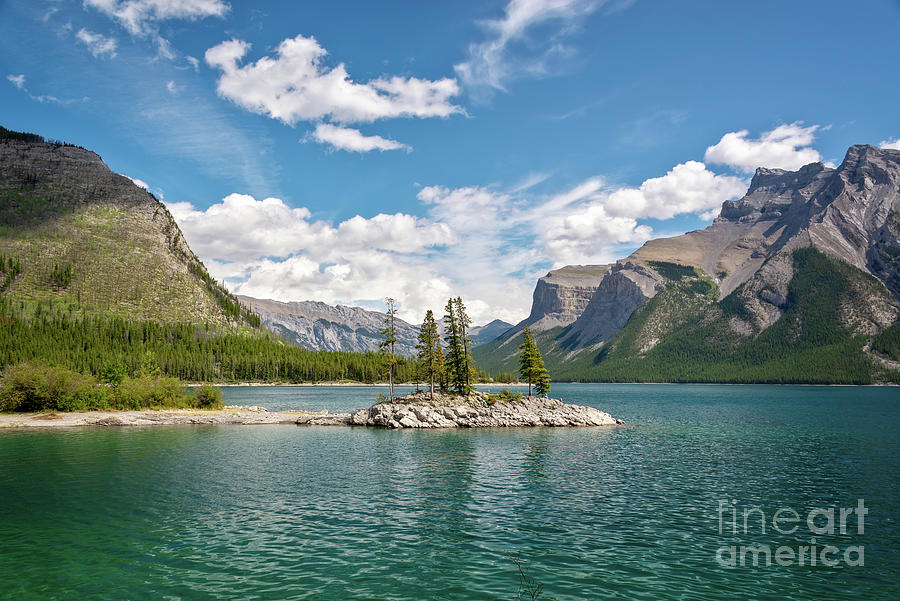Banff National Park Photograph - Minnewanka lake, Banff National Park by Delphimages Photo Creations
