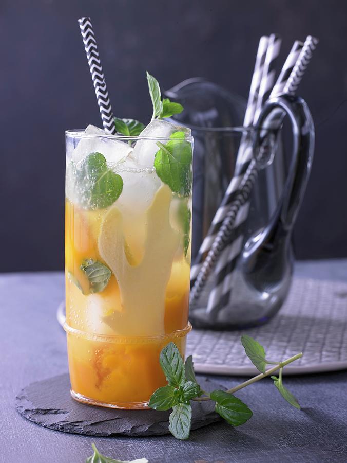 Mint Lemonade With Ginger And Mango Photograph by Jan-peter Westermann