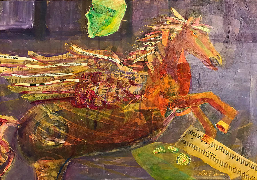Pegasus Mixed Media - Mirabell by Lee Bauman Pegasus Mixed Media - Mirabell by Lee Bauman