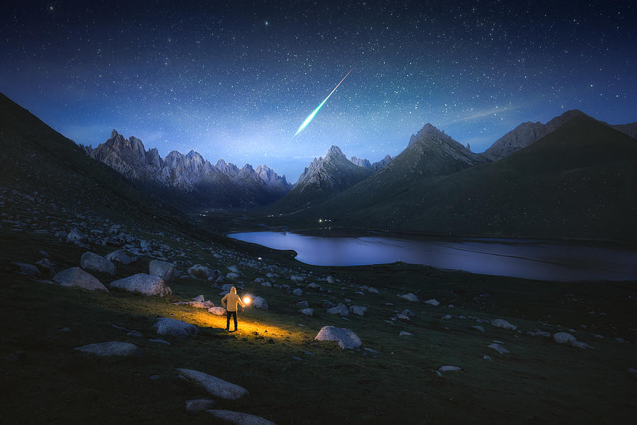 Miracle Of Starry Night Photograph by Yuan Cui