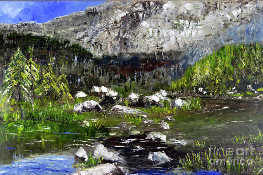 Mirage Mountain Painting by Scott Hoke