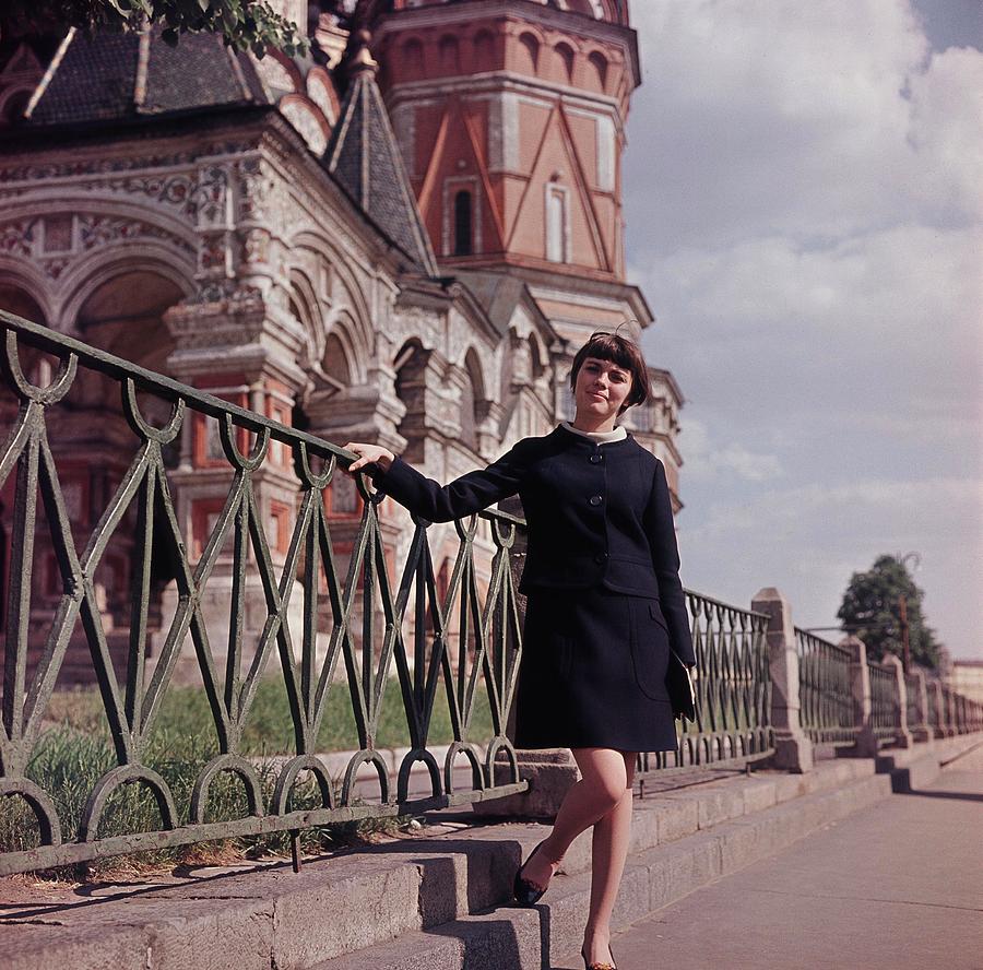 Mireille Mathieu In Moscow In 1967 Photograph by Keystone-france