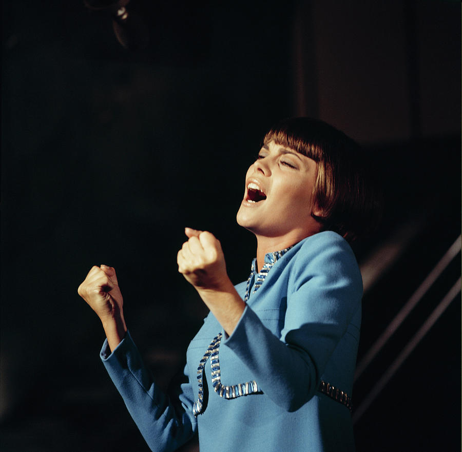 Mireille Mathieu Performs On Tv Show Photograph by David Redfern