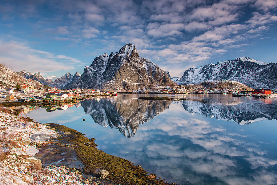 Mountain Photograph - Mirror In The Fjord by Michael Blanchette Photography