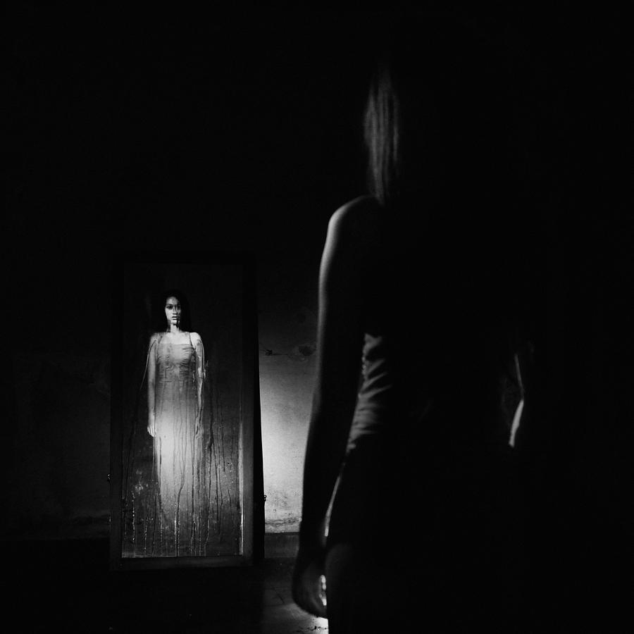 Black And White Photograph - Mirror by Jay Satriani