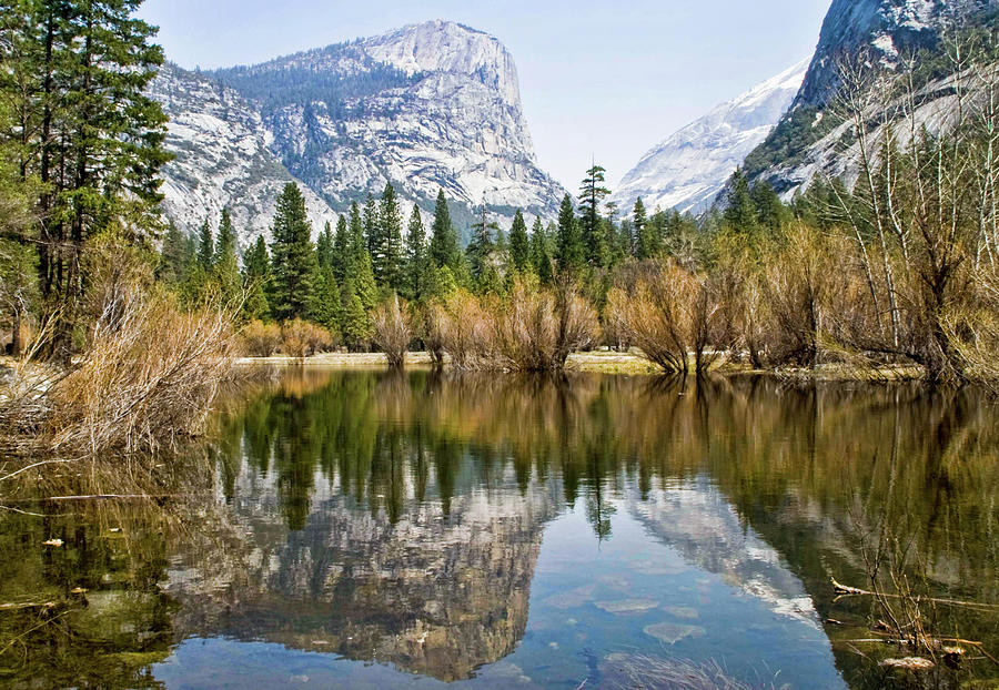 Mirror Lake At Yosemite Park Photograph by B. Kim Barnes; Oakland, California