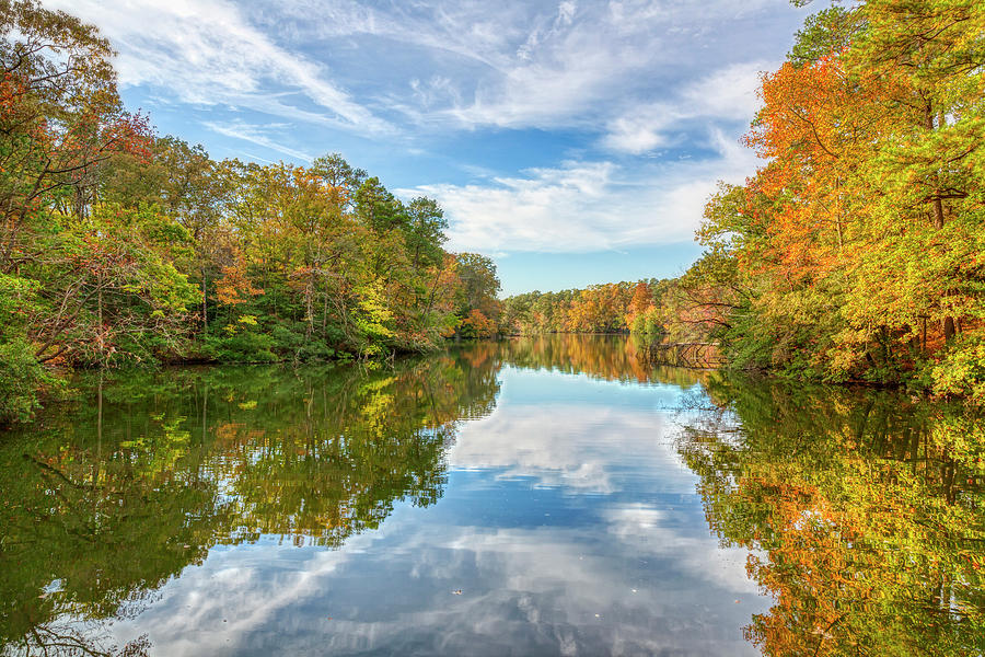 Mirror of Fall Photograph by Donna Twiford