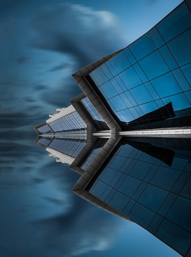 Architecture Photograph - Mirrored ?!! by Khalid Jamal