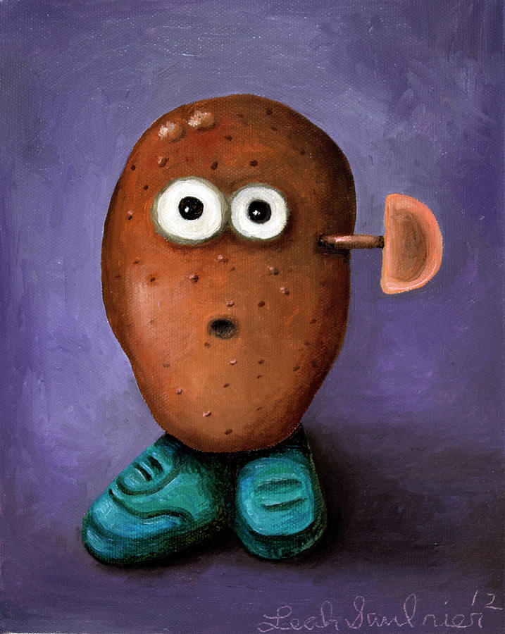 Potato Painting - Misfit Potato 1 by Leah Saulnier