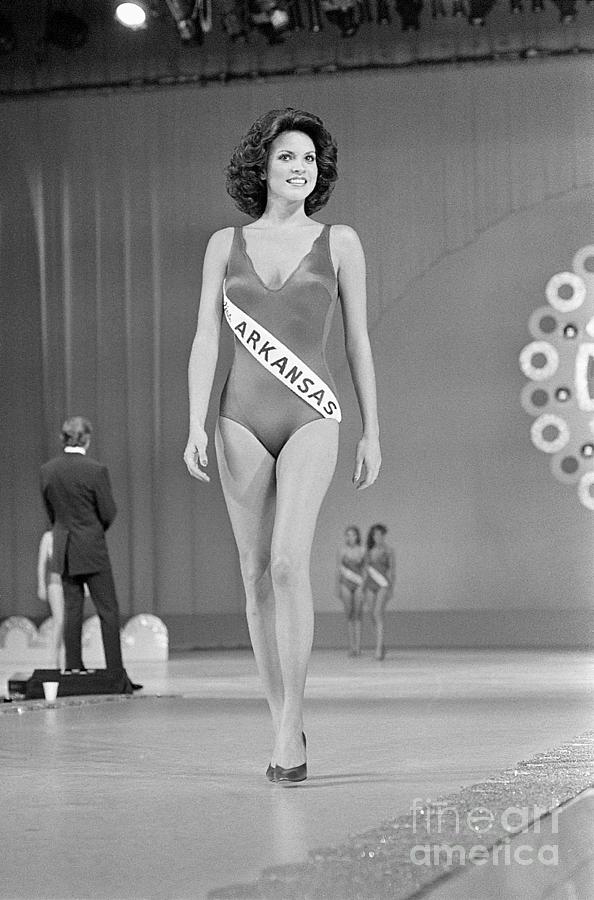 Miss Arkansas On Runway During Swimsuit Photograph by Bettmann
