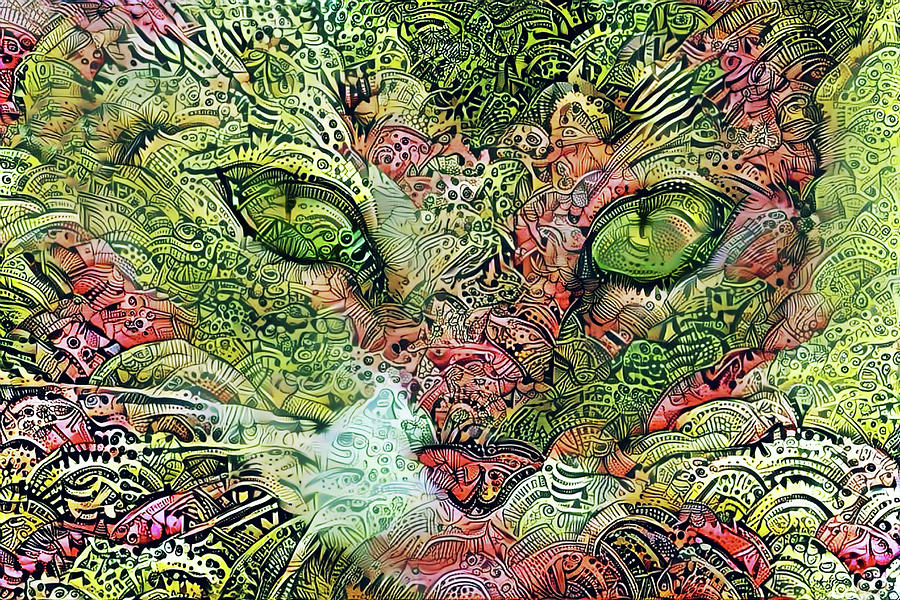 Miss Kitty Kat Digital Art by Peggy Collins
