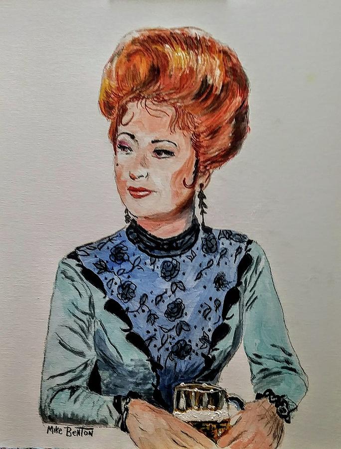 Miss Kitty Painting by Mike Benton