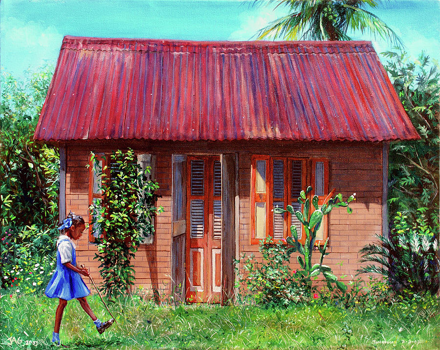 Miss Sylvians House Painting by Jonathan Gladding