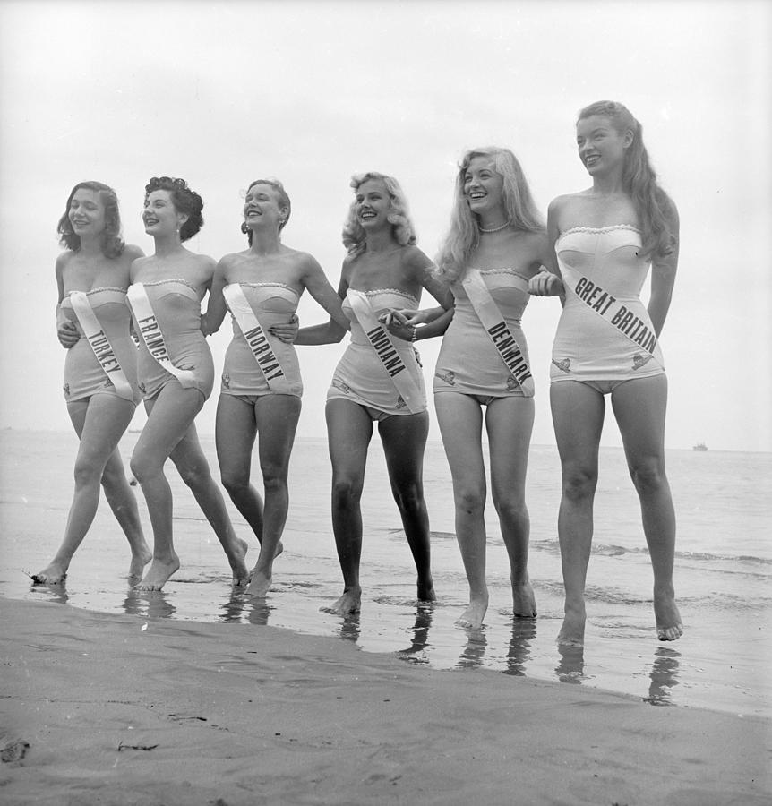 Beauty Photograph - Miss Universe Beauty Contest by George Silk