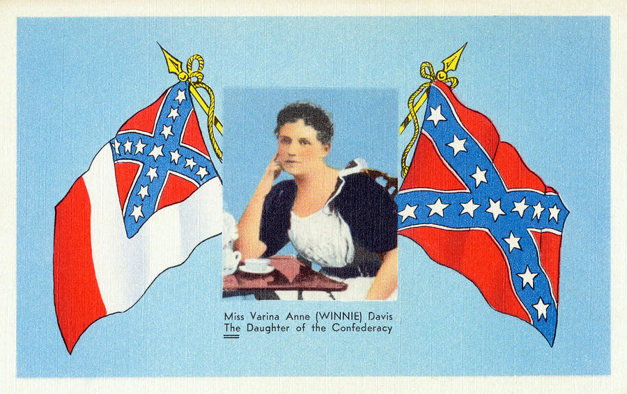 Miss Varina Anne (Winnie) Davis Painting by Curt Teich Miss Varina Anne (Winnie) Davis Painting by Curt Teich