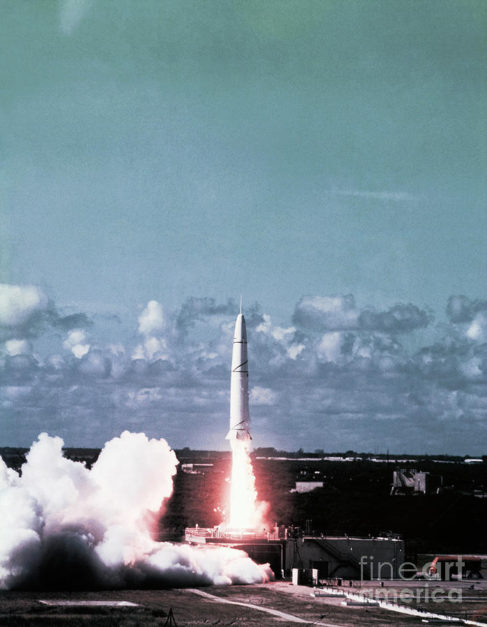 Missile Being Launched Photograph by Bettmann