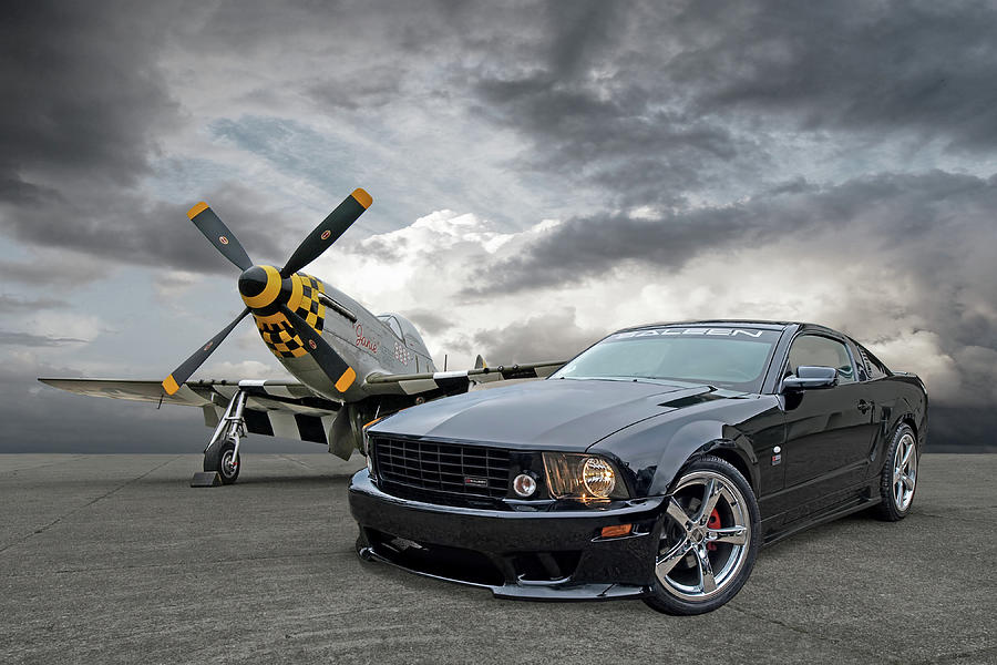 Mission Accomplished - P51 With Saleen Mustang Photograph by Gill Billington