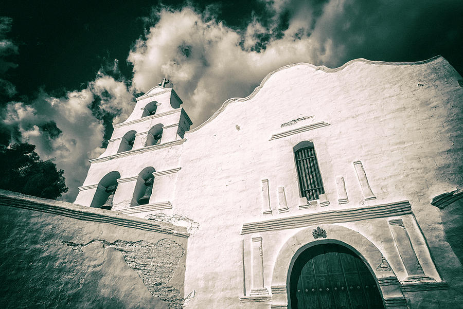 Architecture Photograph - Mission Basilica San Diego De Alcala? Vintage by Joseph S Giacalone