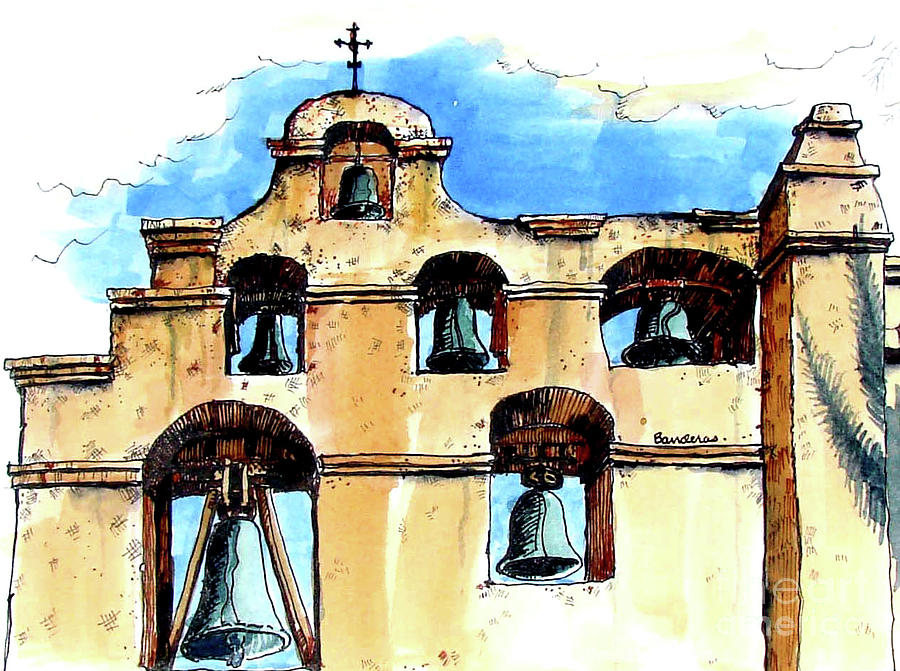 Mission Bells Painting by Terry Banderas