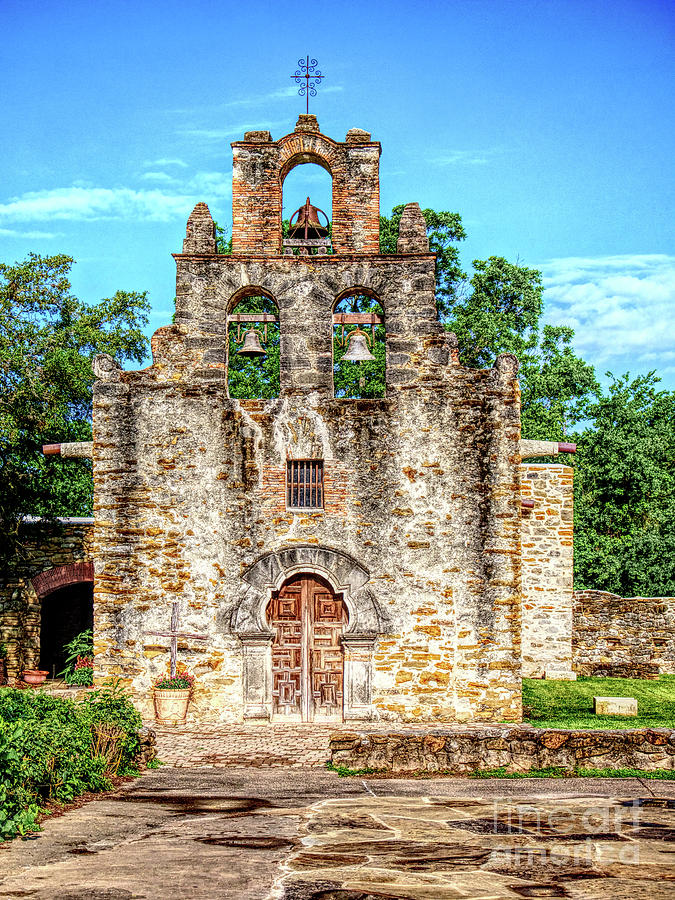 Mission Espada HDR Photograph by Gary Richards