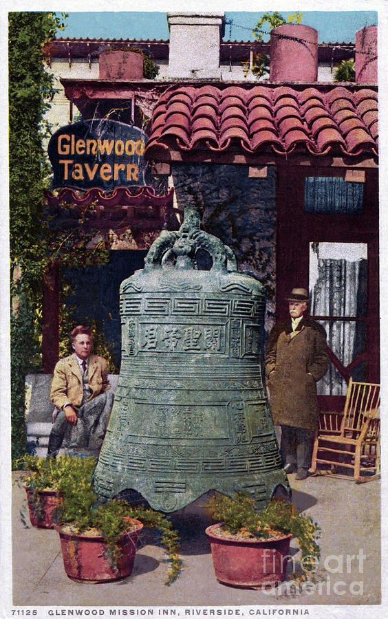 Mission Inn - Giant Chinese Bell - Frank Miller Photograph by Sad Hill - Bizarre Los Angeles Archive