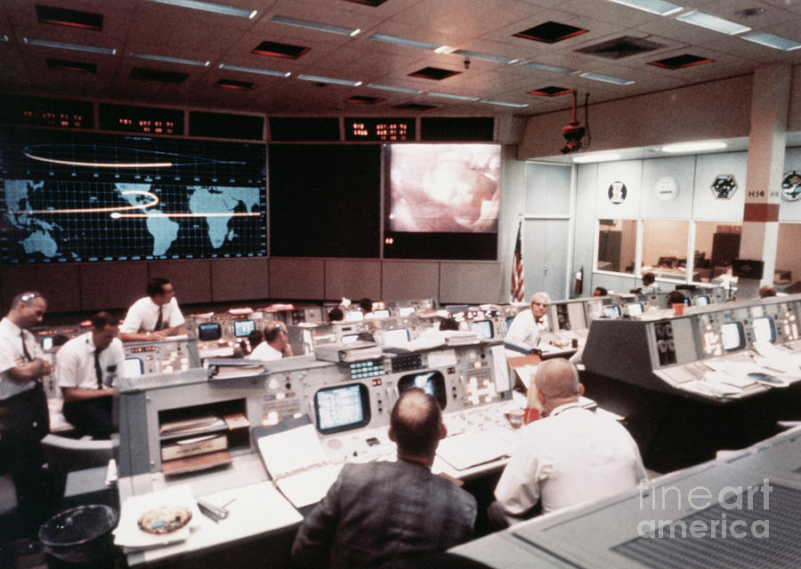 Mission Operations Control Room At Nasa Photograph by Bettmann