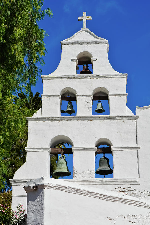 Mission San Diego Bells Photograph by Kyle Hanson