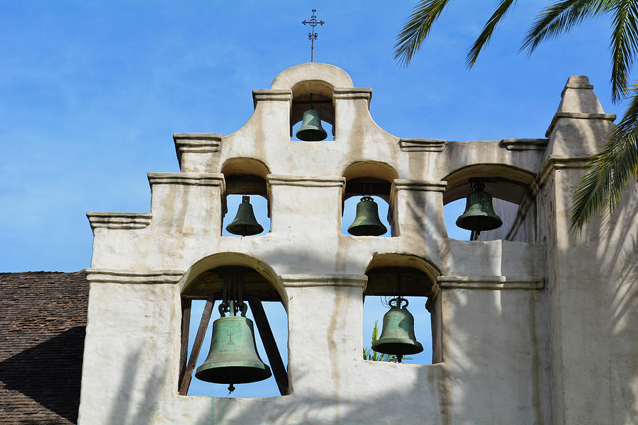 Mission San Gabriel Bells Photograph by Kyle Hanson
