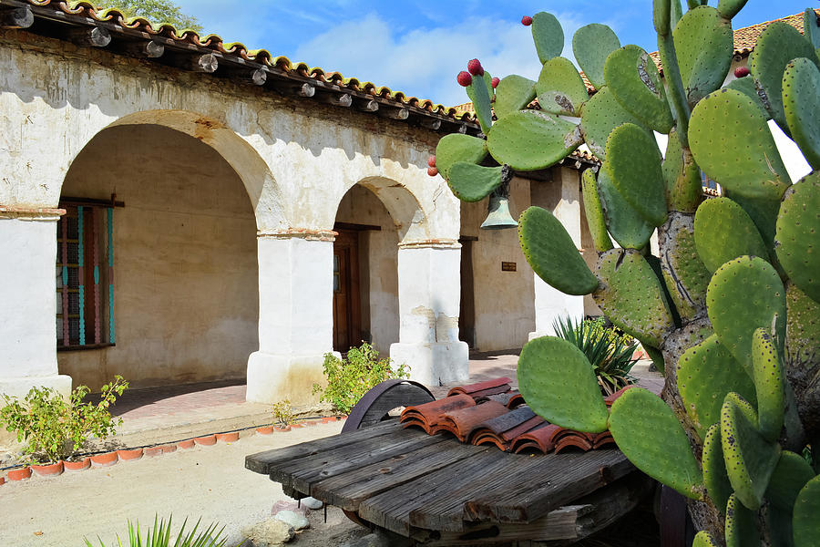Mission San Miguel Courtyard Photograph by Kyle Hanson