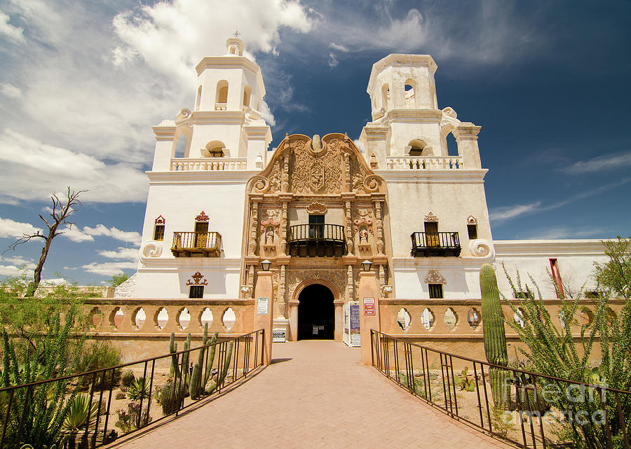 Mission San Xavier del Bac Photograph by Nick Boren