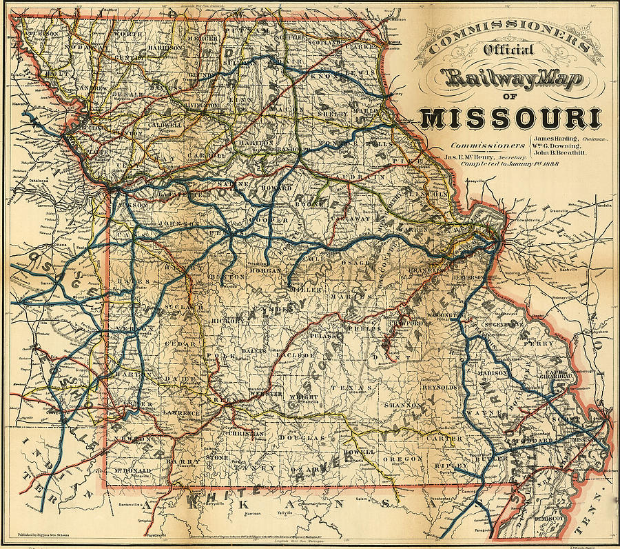 Missouri - 1887 Painting by Unknown